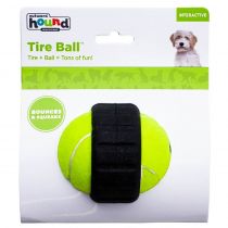 Іграшка для собак Outward Hound Тенісний м'ячик з шиною, жовта, велика