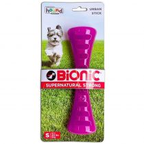 Іграшка Bionic Opaque Stick гантель мала, для собак до 9 кг, фіолетова, 19×5×4.3 см