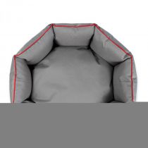 Лежак Bosphorus 1, сіро-червоний, для собак, 60×53×18 см