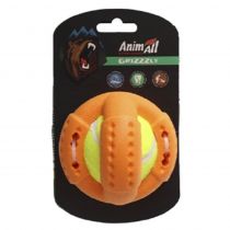 Іграшка AnimAll GrizZzly для собак, тенісний м'яч, жовто-помаранчевий, 11.2 см