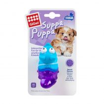 Іграшка GiGwi Suppa Puppa, для цуценя, для зубів, лисиця з пищалкою, гума, 9 см