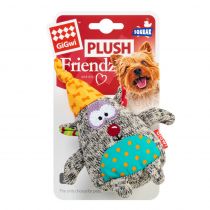 М'яка іграшка GiGwi Plush, для собак, плюшевий ведмідь, з пищалкою, 10 см