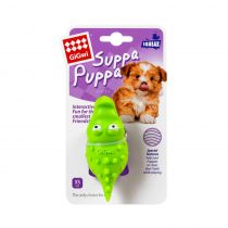 Іграшка GiGwi Suppa Puppa, для цуценя, для зубів, крокодил з пищалкою, гума, 9 см