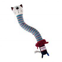 Іграшка GiGwi Crunchy, для собак, кіт із хрусткою шиєю, текстиль, 28 см