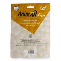 Набір м'ячиків AnimAll Fun Cat для котів, пластик, 3 шт.