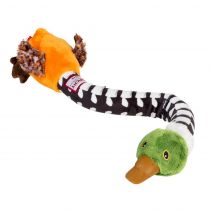 Іграшка GiGwi Crunchy качка з хрусткою шиєю та пищалкою, для собак, 54 см