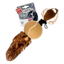 Іграшка GiGwi Catch&Fetch Барсук з двома пищалками, для собак, 32 см