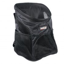 Рюкзак-переноска AnimAll для собак і котів, нейлон, чорний, 31×25×35 см